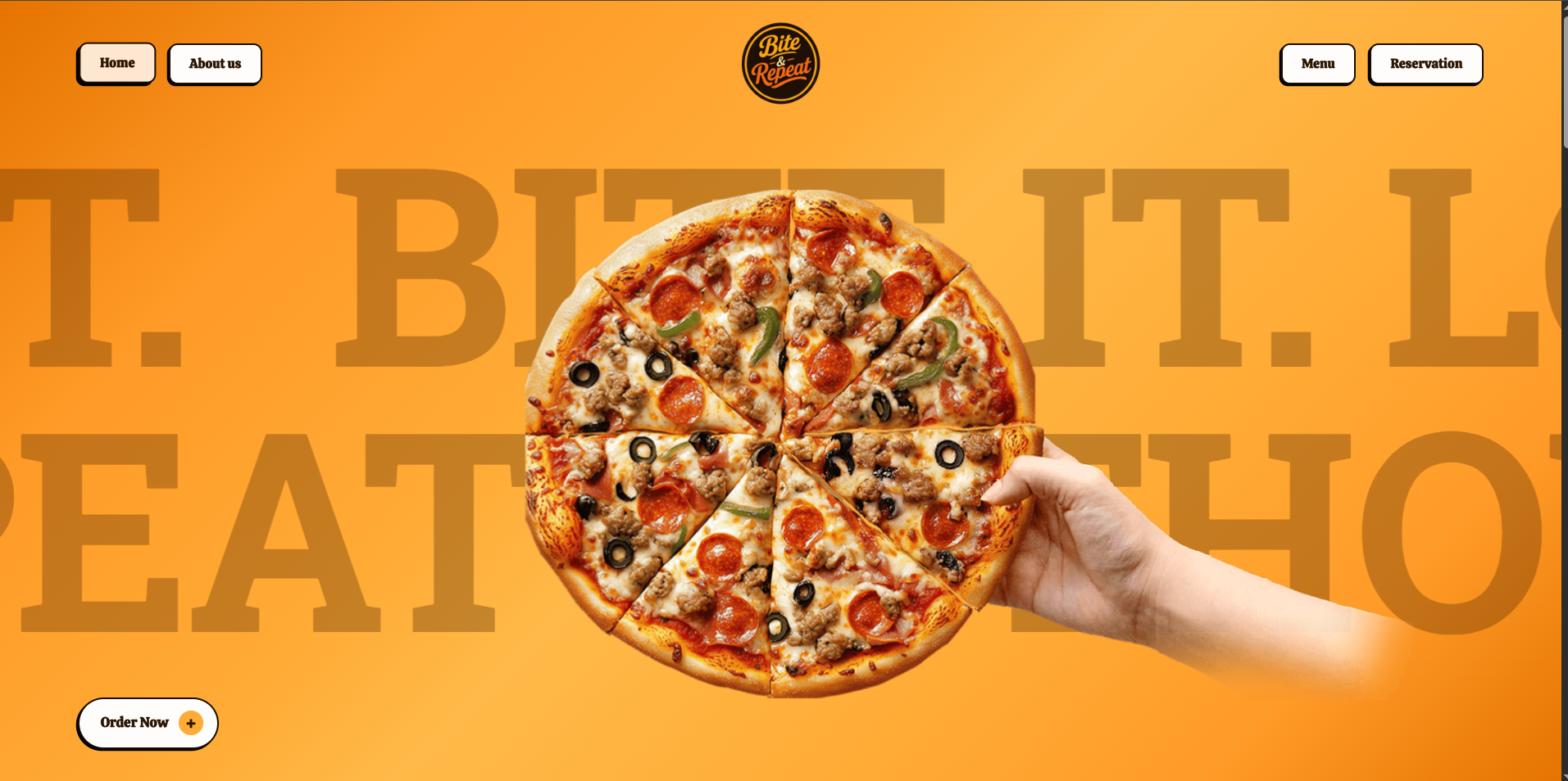 Bite & Repeat Pizza App